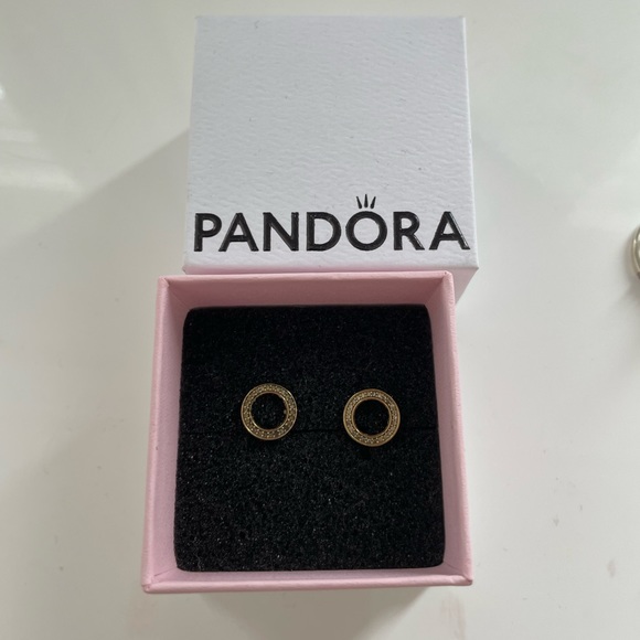 PANDORA 14k gold-plated Earrings - Picture 3 of 3